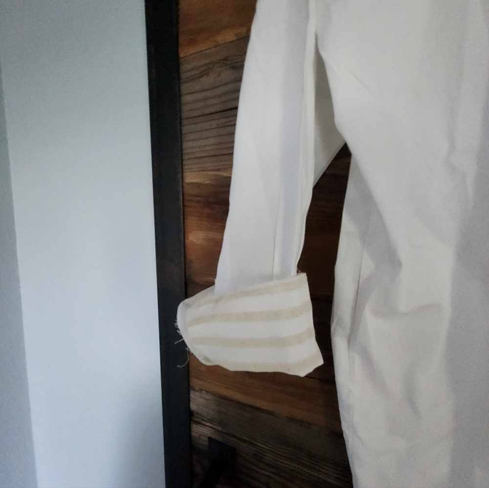 NWT Anthropologie Beautiful White Long Button Up - Picture 8 of 8